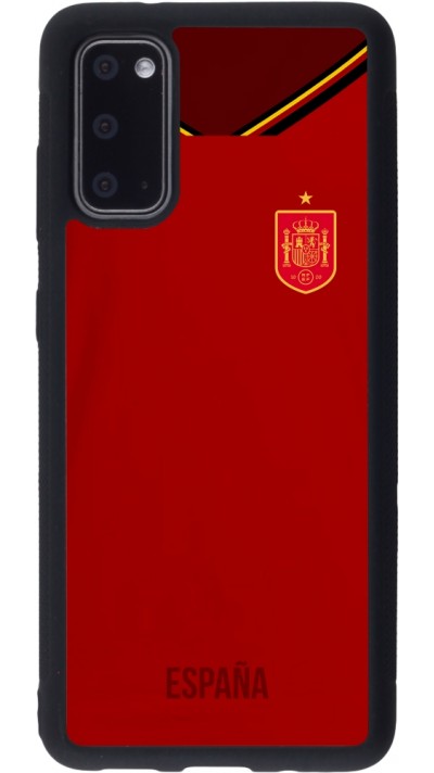 Samsung Galaxy S20 Case Hülle - Silikon schwarz Spanien 2022 personalisierbares Fußballtrikot