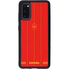 Samsung Galaxy S20 Case Hülle - Silikon schwarz Spanien 2026 personalisierbares Fussballtrikot