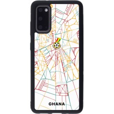Samsung Galaxy S20 Case Hülle - Silikon schwarz Ghana 2026 personalisierbares Fussballtrikot