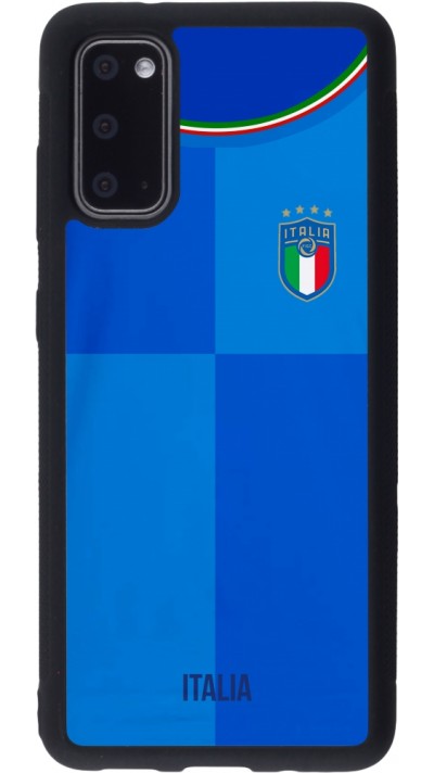 Samsung Galaxy S20 Case Hülle - Silikon schwarz Italien 2022 personalisierbares Fußballtrikot
