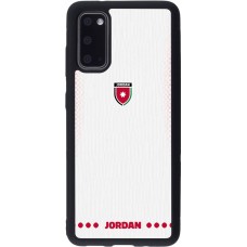 Samsung Galaxy S20 Case Hülle - Silikon schwarz Jordanien 2026 personalisierbares Fussballtrikot