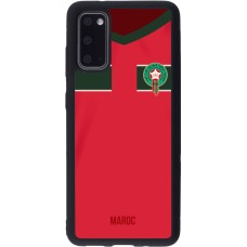 Samsung Galaxy S20 Case Hülle - Silikon schwarz Marokko 2022 personalisierbares Fussballtrikot
