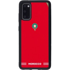 Samsung Galaxy S20 Case Hülle - Silikon schwarz Marokko 2026 personalisierbares Fussballtrikot