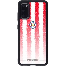 Samsung Galaxy S20 Case Hülle - Silikon schwarz Paraguay 2026 personalisierbares Fussballtrikot