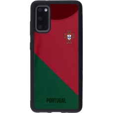 Samsung Galaxy S20 Case Hülle - Silikon schwarz Fussballtrikot Portugal2022
