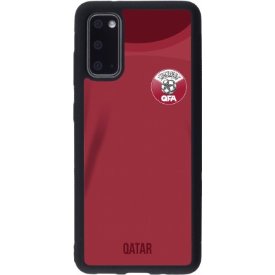Samsung Galaxy S20 Case Hülle - Silikon schwarz Katar 2022 personalisierbares Fussballtrikot