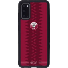 Samsung Galaxy S20 Case Hülle - Silikon schwarz Qatar 2026 personalisierbares Fussballtrikot