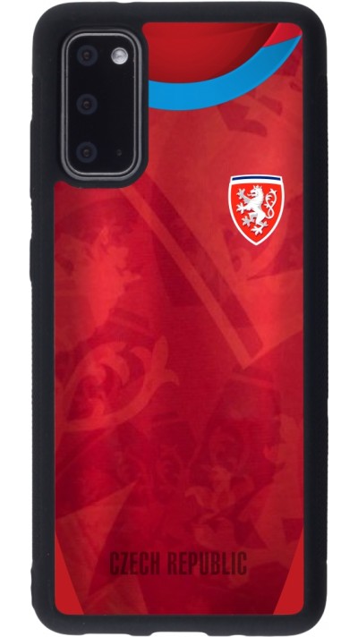 Samsung Galaxy S20 Case Hülle - Silikon schwarz Tschechische Republik personalisierbares Fussballtrikot