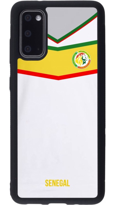 Samsung Galaxy S20 Case Hülle - Silikon schwarz Senegal 2022 personalisierbares Fußballtrikot