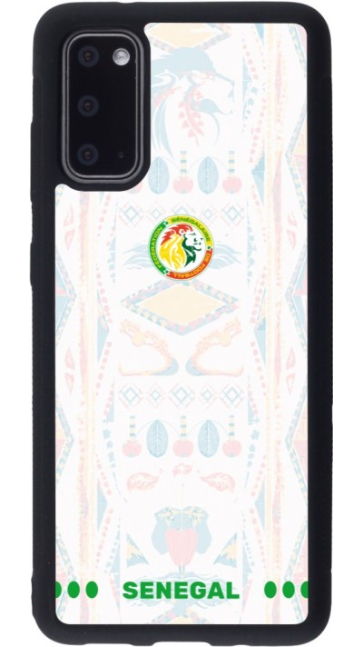 Samsung Galaxy S20 Case Hülle - Silikon schwarz Senegal 2026 personalisierbares Fussballtrikot
