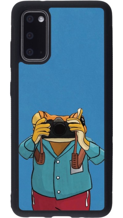 Samsung Galaxy S20 Case Hülle - Silikon schwarz Frog with camera DTMF