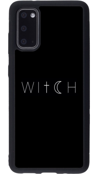 Coque Samsung Galaxy S20 - Silicone rigide noir Halloween 22 witch word