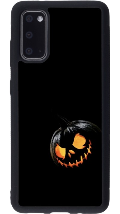 Coque Samsung Galaxy S20 - Silicone rigide noir Halloween 2023 discreet pumpkin