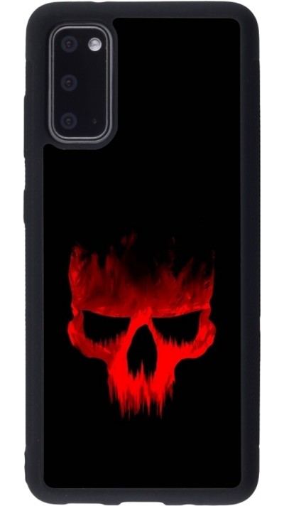 Coque Samsung Galaxy S20 - Silicone rigide noir Halloween 2023 scary skull