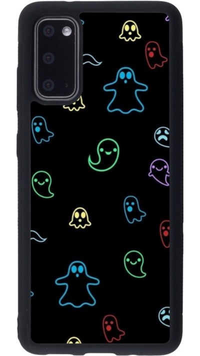 Coque Samsung Galaxy S20 - Silicone rigide noir Halloween 2024 colorful ghosts
