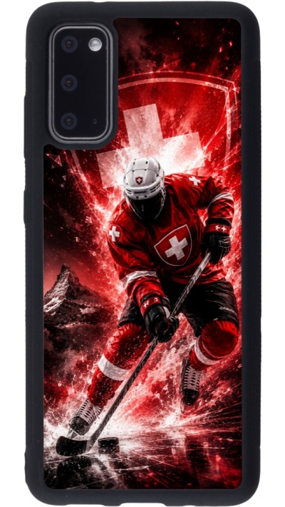 Samsung Galaxy S20 Case Hülle - Silikon schwarz Hockey World Championship Player