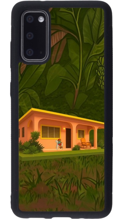 Samsung Galaxy S20 Case Hülle - Silikon schwarz Benitos house DTMF