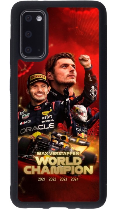 Samsung Galaxy S20 Case Hülle - Silikon schwarz Max Verstappen Champion 2023