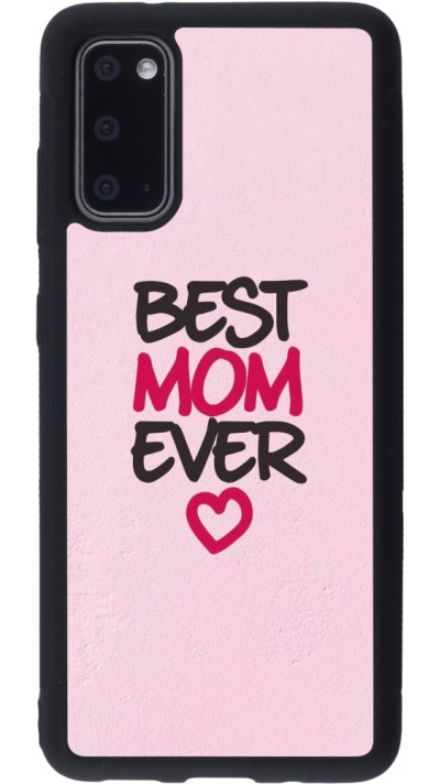 Samsung Galaxy S20 Case Hülle - Silikon schwarz Mom 2023 best Mom ever pink