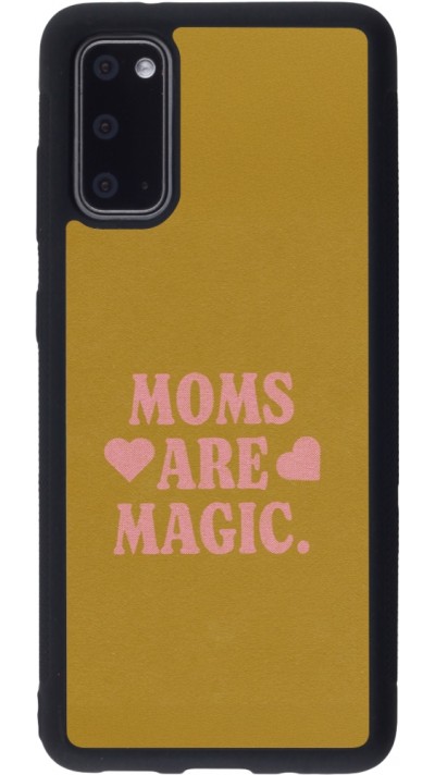Samsung Galaxy S20 Case Hülle - Silikon schwarz Mom 2026 Are Magic