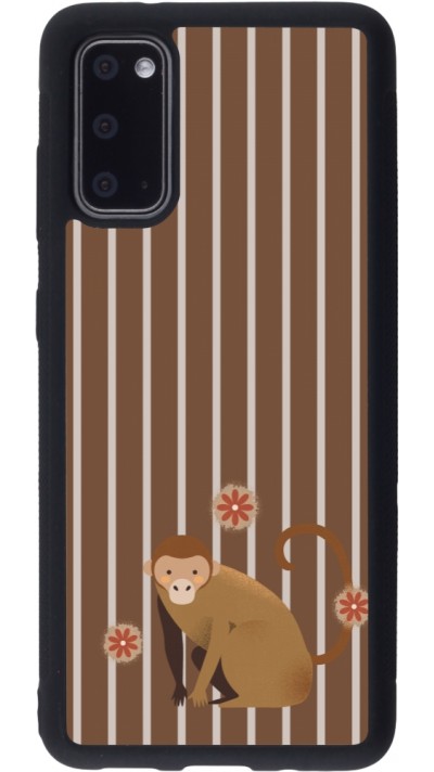 Samsung Galaxy S20 Case Hülle - Silikon schwarz Monkey with stripes Samsung Galaxy S20 Case Hülle - Silikon schwarz Monkey with stripes