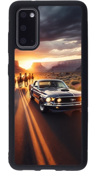 Samsung Galaxy S20 Case Hülle - Silikon schwarz Mustang 69 Grand Canyon