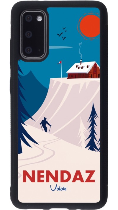 Samsung Galaxy S20 Case Hülle - Silikon schwarz Nendaz Cabane Ski
