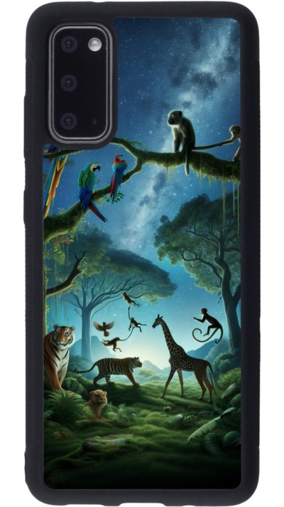 Samsung Galaxy S20 Case Hülle - Silikon schwarz Paradies der exotischen Tiere
