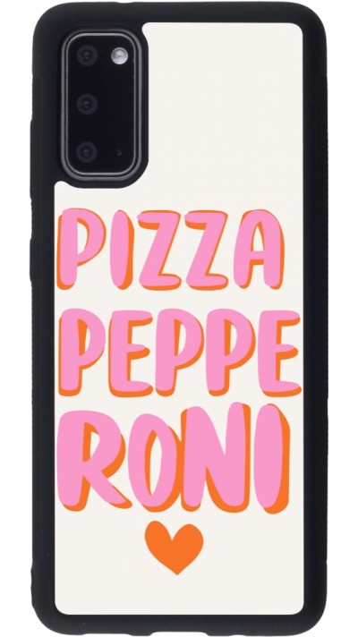 Samsung Galaxy S20 Case Hülle - Silikon schwarz Pizza pepperoni 2026