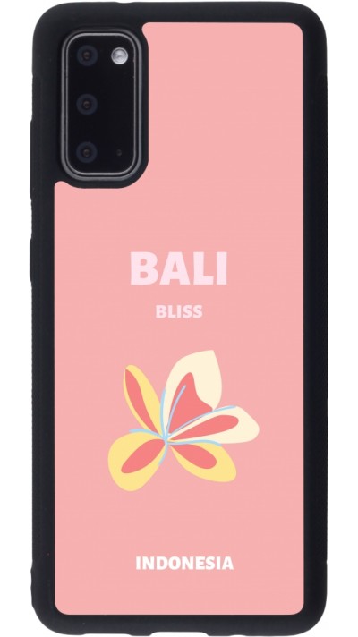 Coque Samsung Galaxy S20 - Silicone rigide noir Pop Summer Destination Bali