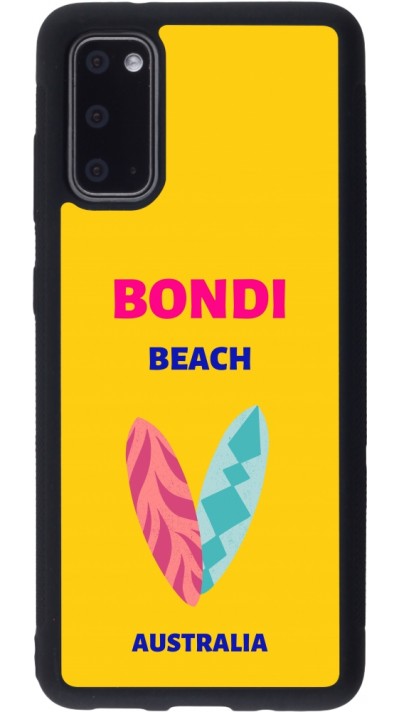 Coque Samsung Galaxy S20 - Silicone rigide noir Pop Summer Destination Bondi