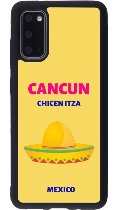 Coque Samsung Galaxy S20 - Silicone rigide noir Pop Summer Destination Cancun