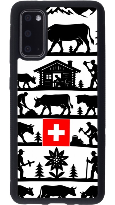 Coque Samsung Galaxy S20 - Silicone rigide noir Poya Suisse 1
