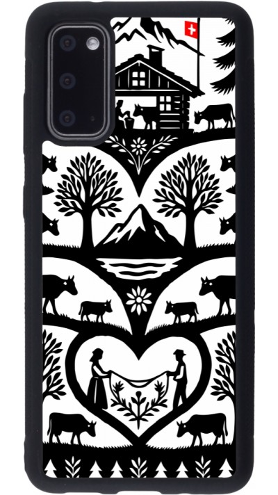 Coque Samsung Galaxy S20 - Silicone rigide noir Poya Suisse 2