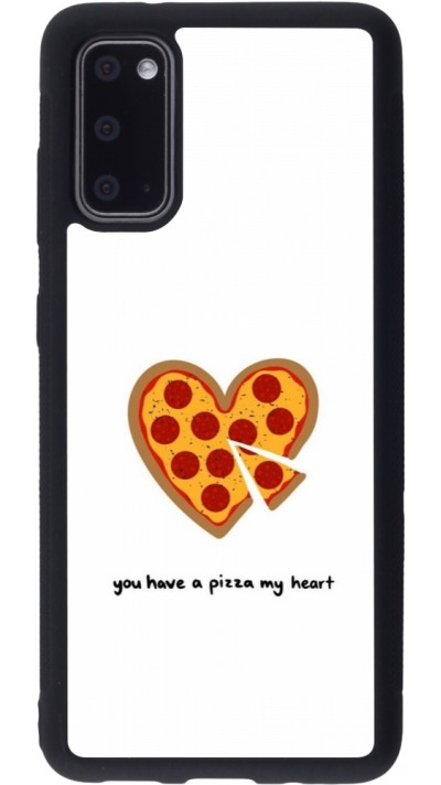 Samsung Galaxy S20 Case Hülle - Silikon schwarz Saint Valentines Day 26 You have my pizza heart