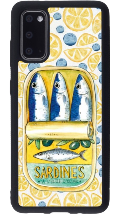 Samsung Galaxy S20 Case Hülle - Silikon schwarz Sardines in oil 2026