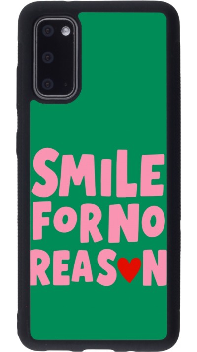 Samsung Galaxy S20 Case Hülle - Silikon schwarz Smile for no reason 2026