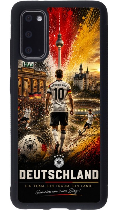 Samsung Galaxy S20 Case Hülle - Silikon schwarz Fussball Deutschland splash 2026