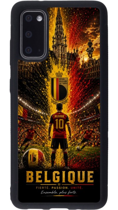Samsung Galaxy S20 Case Hülle - Silikon schwarz Fussball Belgien splash 2026
