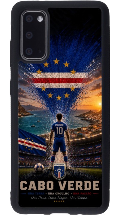 Samsung Galaxy S20 Case Hülle - Silikon schwarz Fussball Kap Verde splash 2026