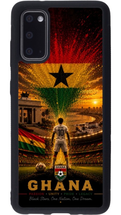 Samsung Galaxy S20 Case Hülle - Silikon schwarz Fussball Ghana splash 2026