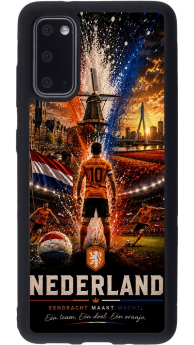 Samsung Galaxy S20 Case Hülle - Silikon schwarz Fussball Niederlande splash 2026