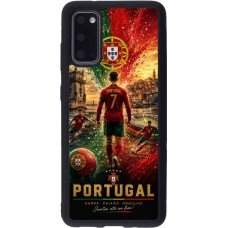 Samsung Galaxy S20 Case Hülle - Silikon schwarz Fussball Portugal splash 2026