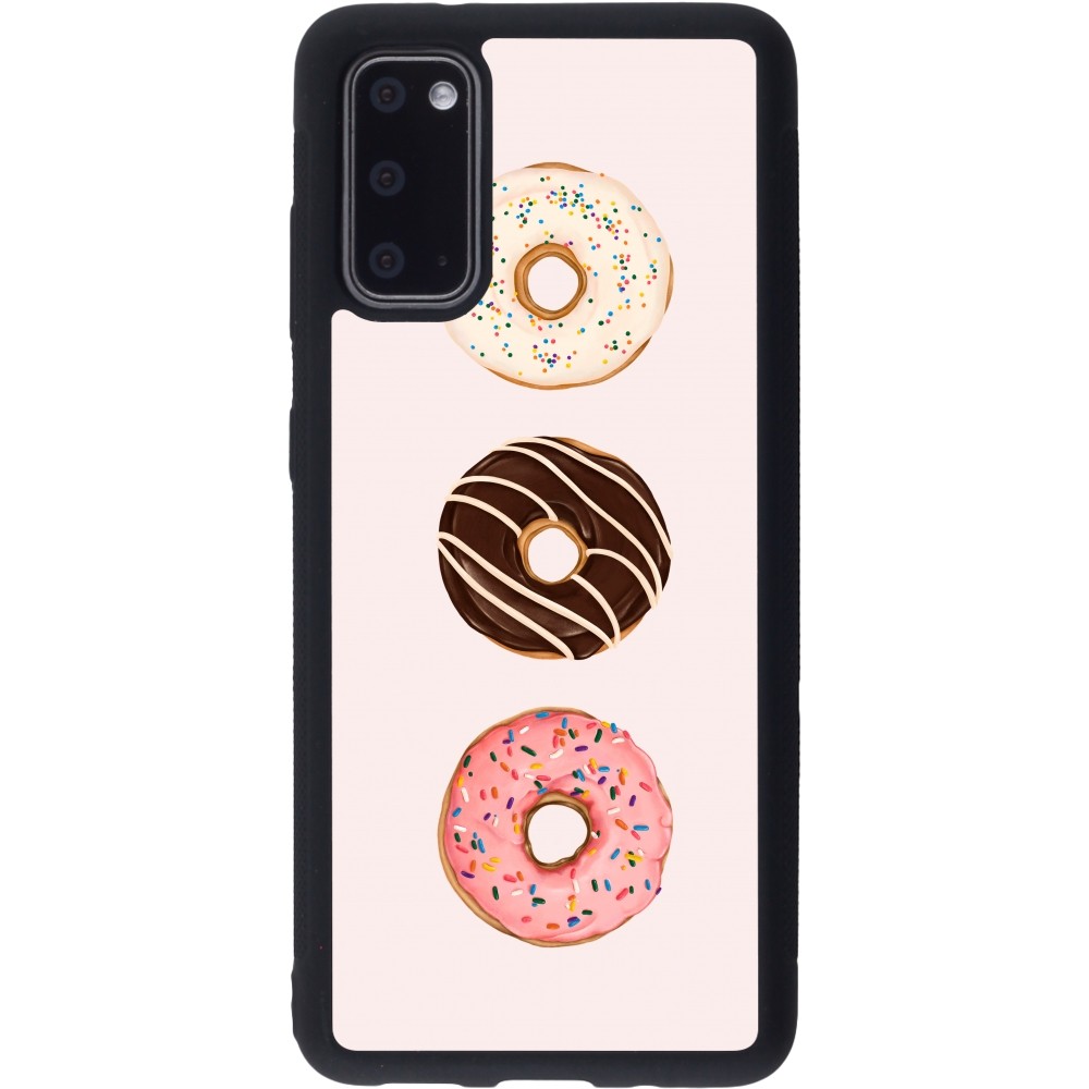 Samsung Galaxy S20 Case Hülle - Silikon schwarz Spring 23 donuts