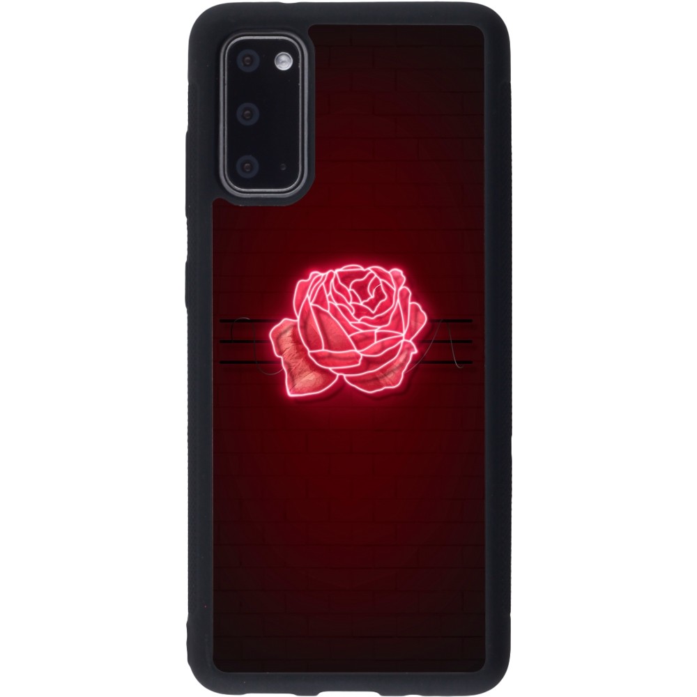 Samsung Galaxy S20 Case Hülle - Silikon schwarz Spring 23 neon rose