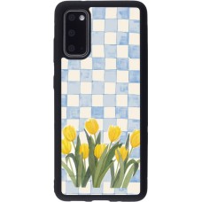 Samsung Galaxy S20 Case Hülle - Silikon schwarz Blue vichy tulips 2026