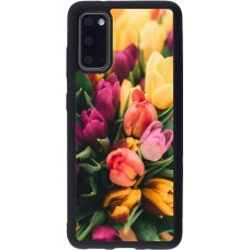 Samsung Galaxy S20 Case Hülle - Silikon schwarz Bouquet of tulips 2026