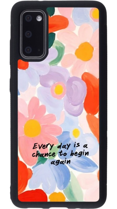 Samsung Galaxy S20 Case Hülle - Silikon schwarz Every day is a chance 2026