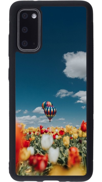 Samsung Galaxy S20 Case Hülle - Silikon schwarz Hot air balloon 2026