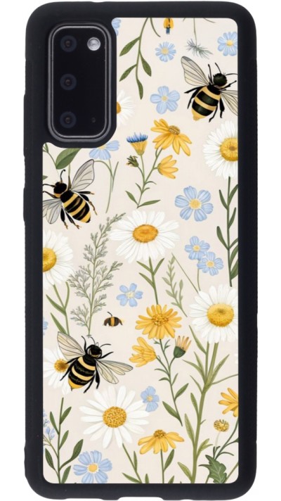 Samsung Galaxy S20 Case Hülle - Silikon schwarz Pattern bees 2026